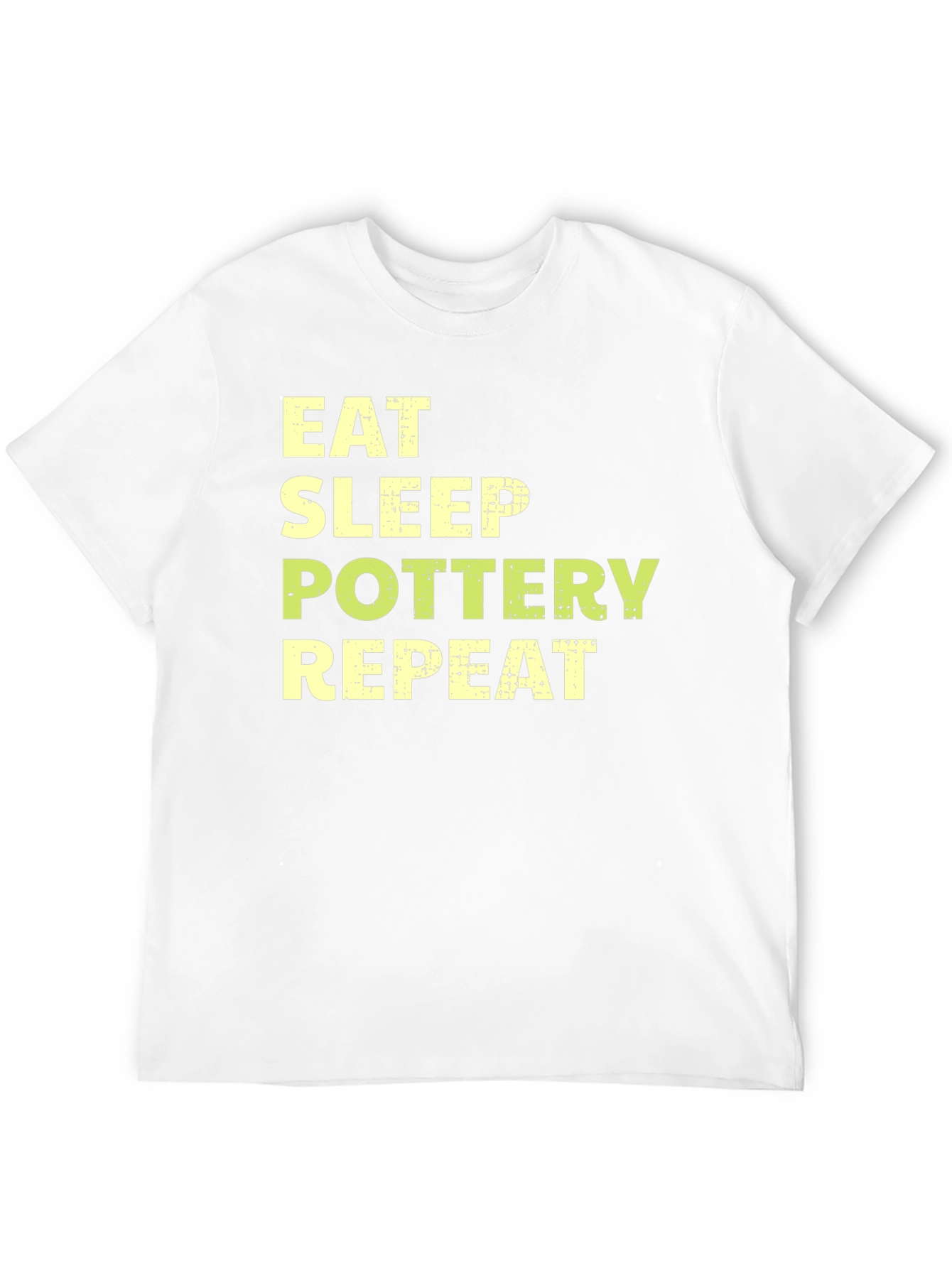 Eat Sleep Pottery Repeat T-Shirt Black Graphic Tee