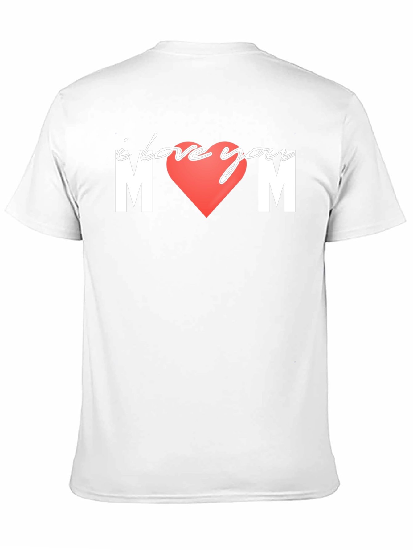 I Love You Mom T-Shirt Black Cotton Tee