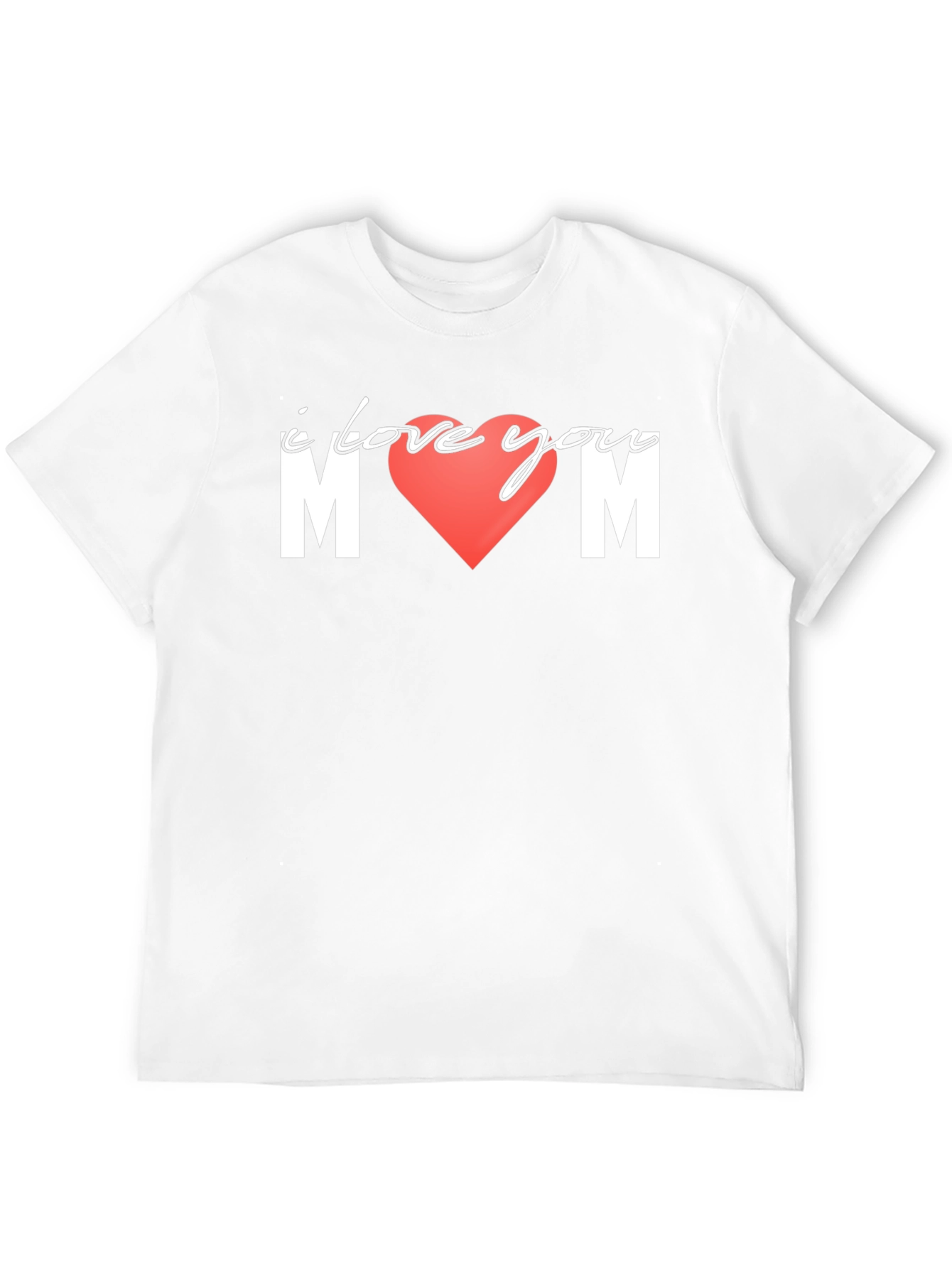 I Love You Mom T-Shirt Black Cotton Tee