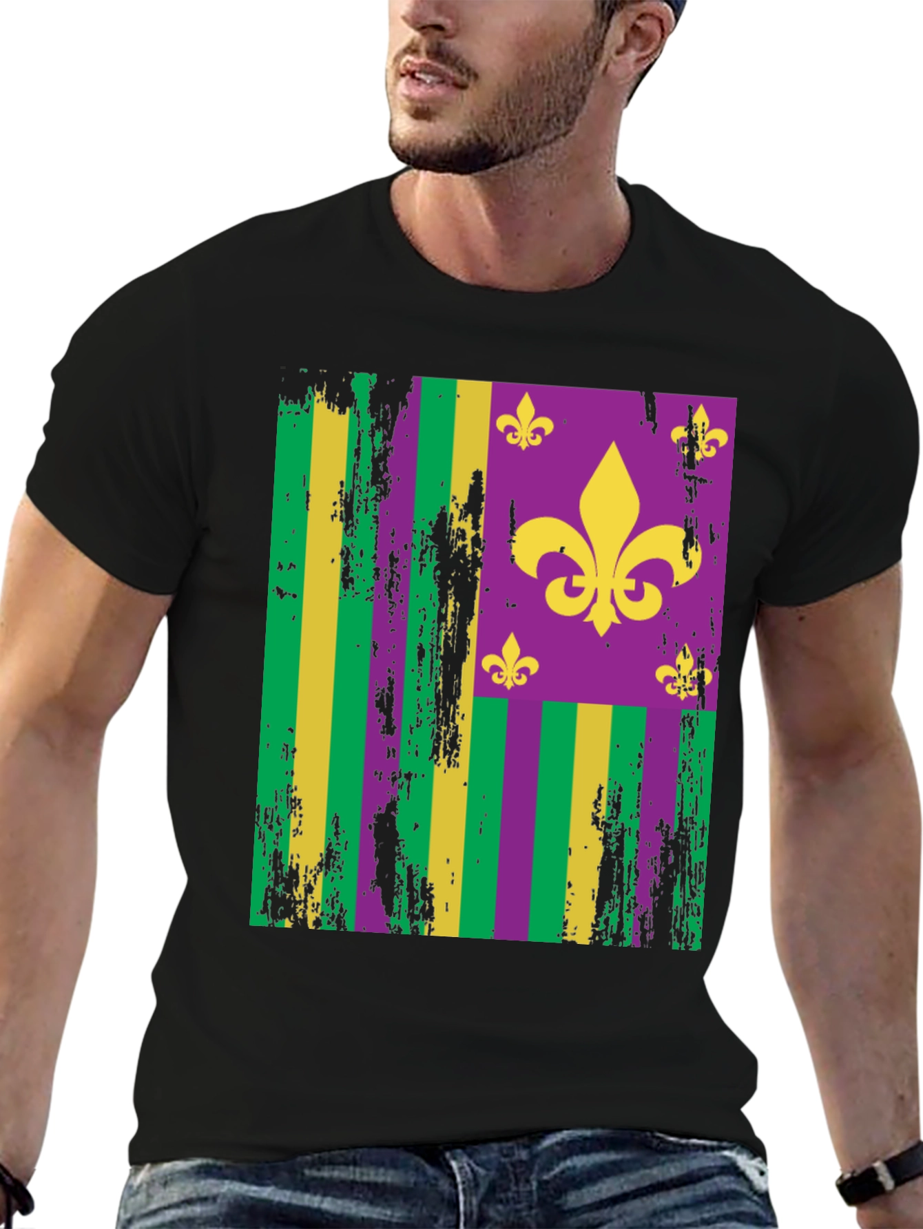 Mardi Gras Fleur-de-lis Graphic Tee