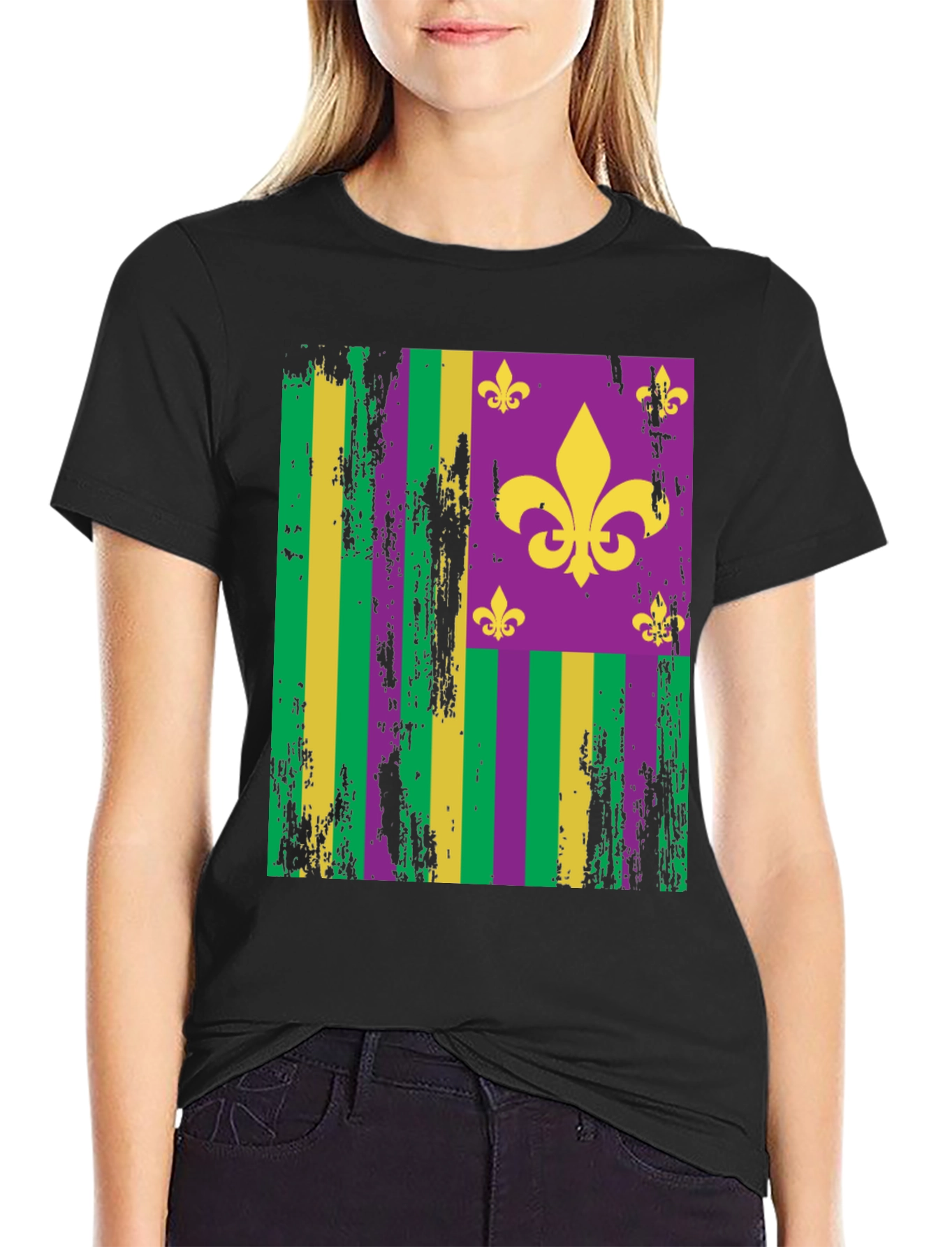 Mardi Gras Fleur-de-lis Graphic Tee
