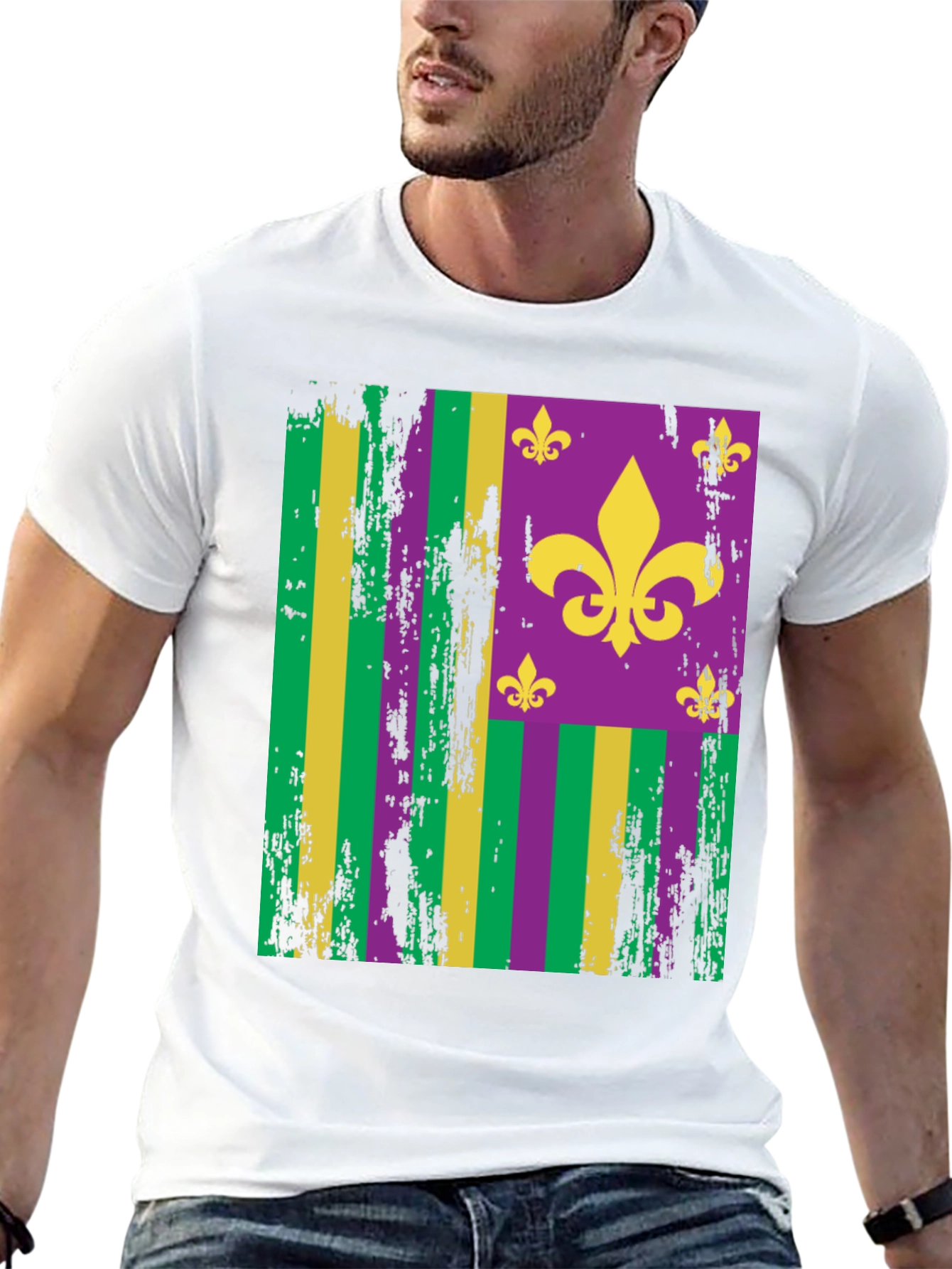 Mardi Gras Fleur-de-lis Graphic Tee