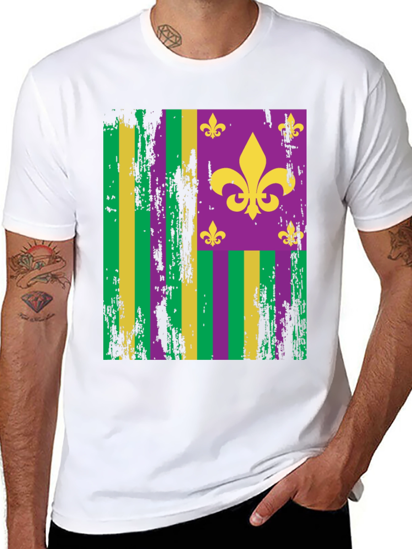 Mardi Gras Fleur-de-lis Graphic Tee
