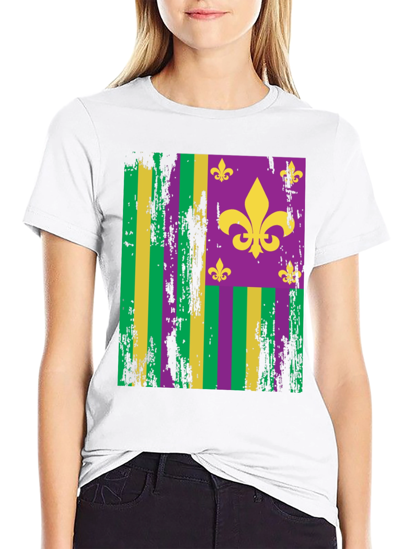 Mardi Gras Fleur-de-lis Graphic Tee