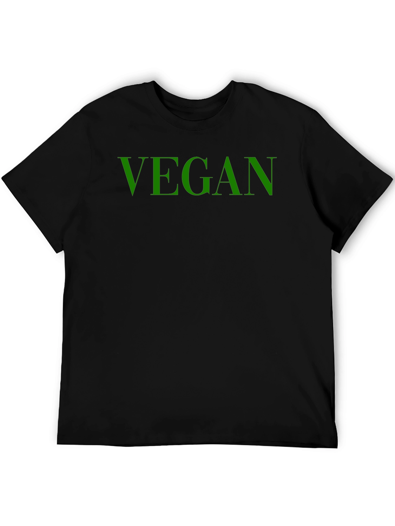 Vegan Graphic Tee - Soft Cotton Bold Green Print