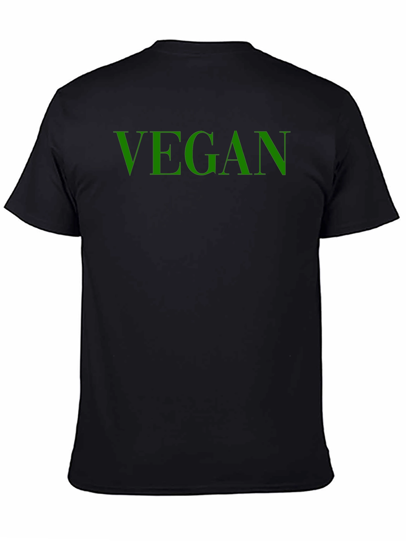 Vegan Graphic Tee - Soft Cotton Bold Green Print
