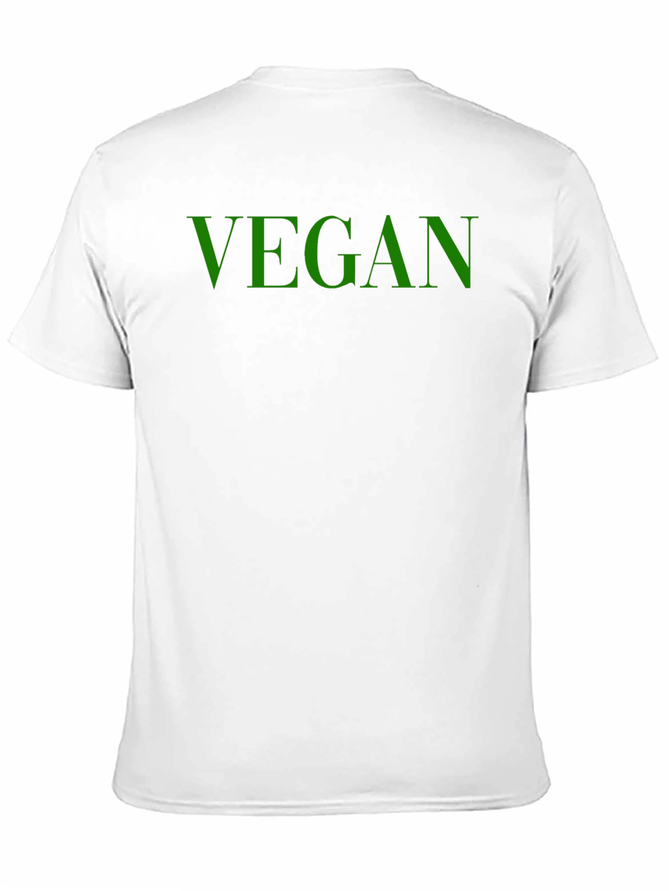 Vegan Graphic Tee - Soft Cotton Bold Green Print