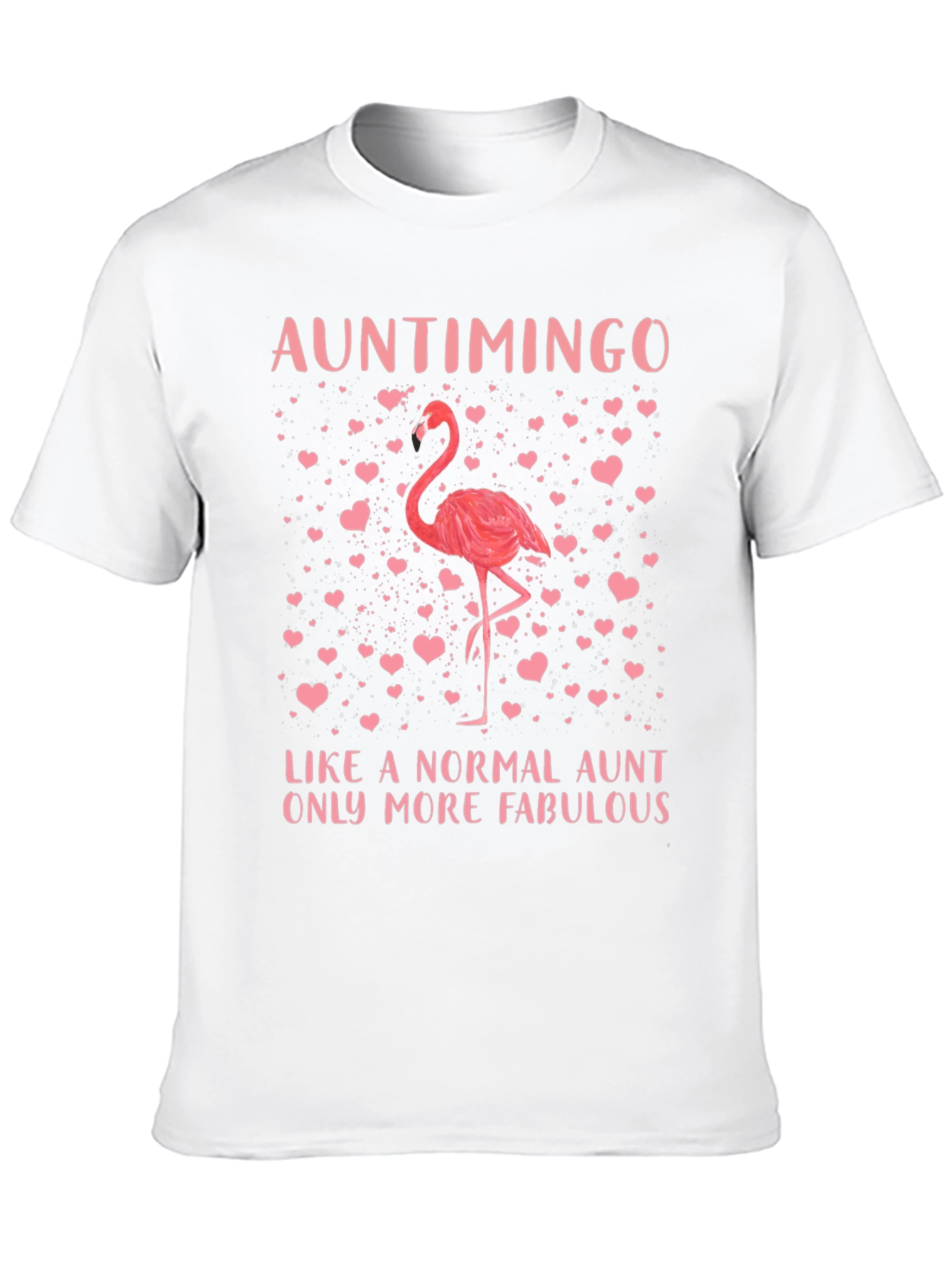 Auntimingo Graphic Tee: Fabulous Aunt Flamingo T-Shirt