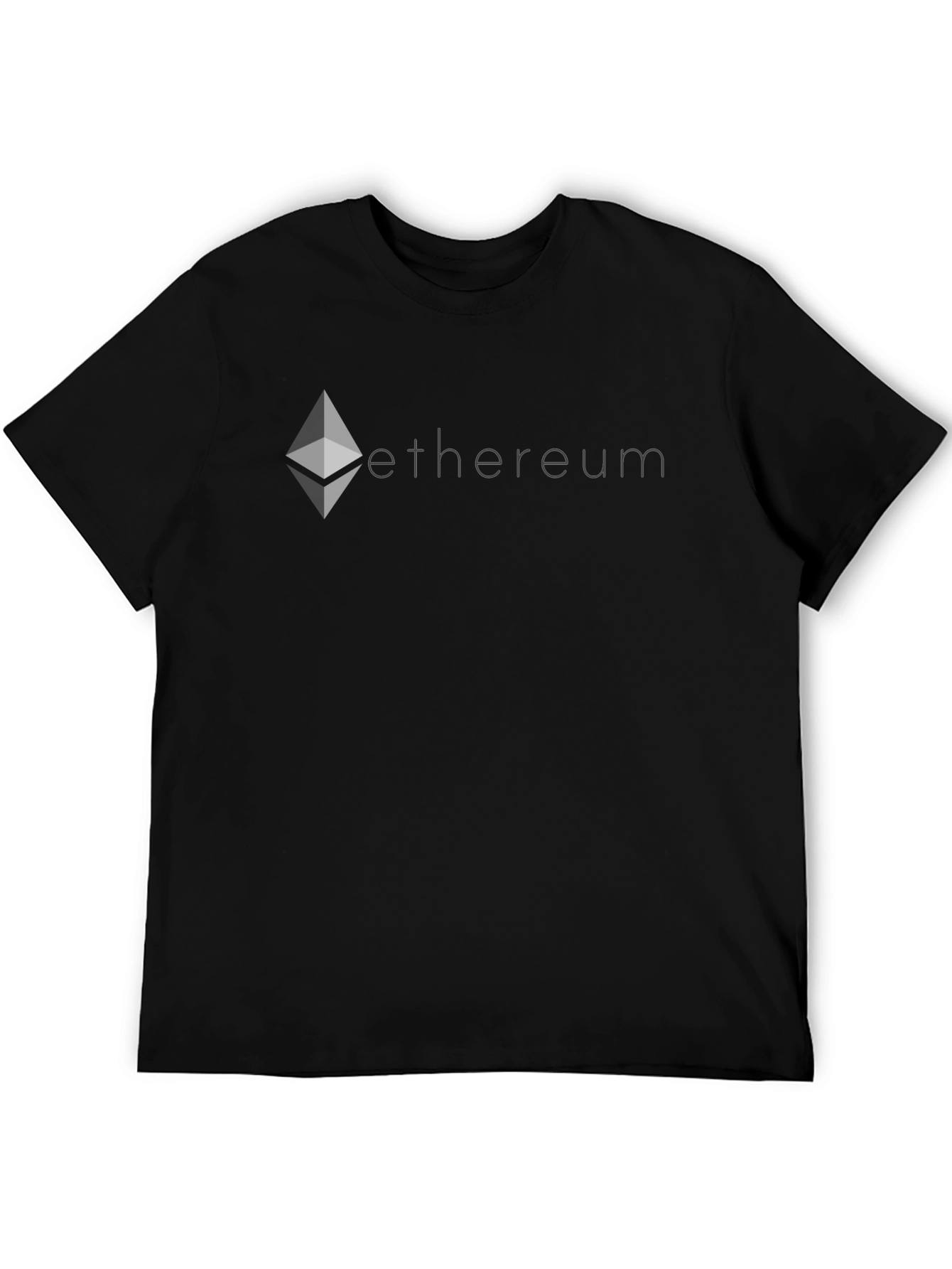 Ethereum Crypto T-Shirt - Black Cotton Blend Tee