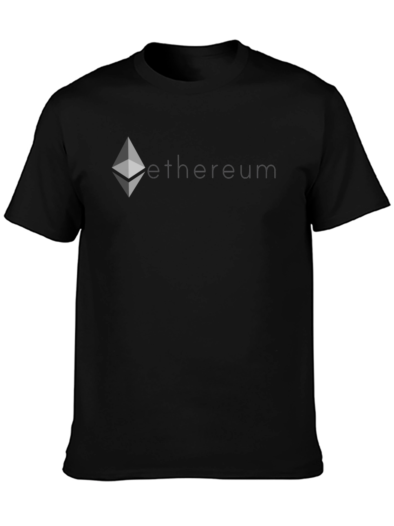 Ethereum Crypto T-Shirt - Black Cotton Blend Tee