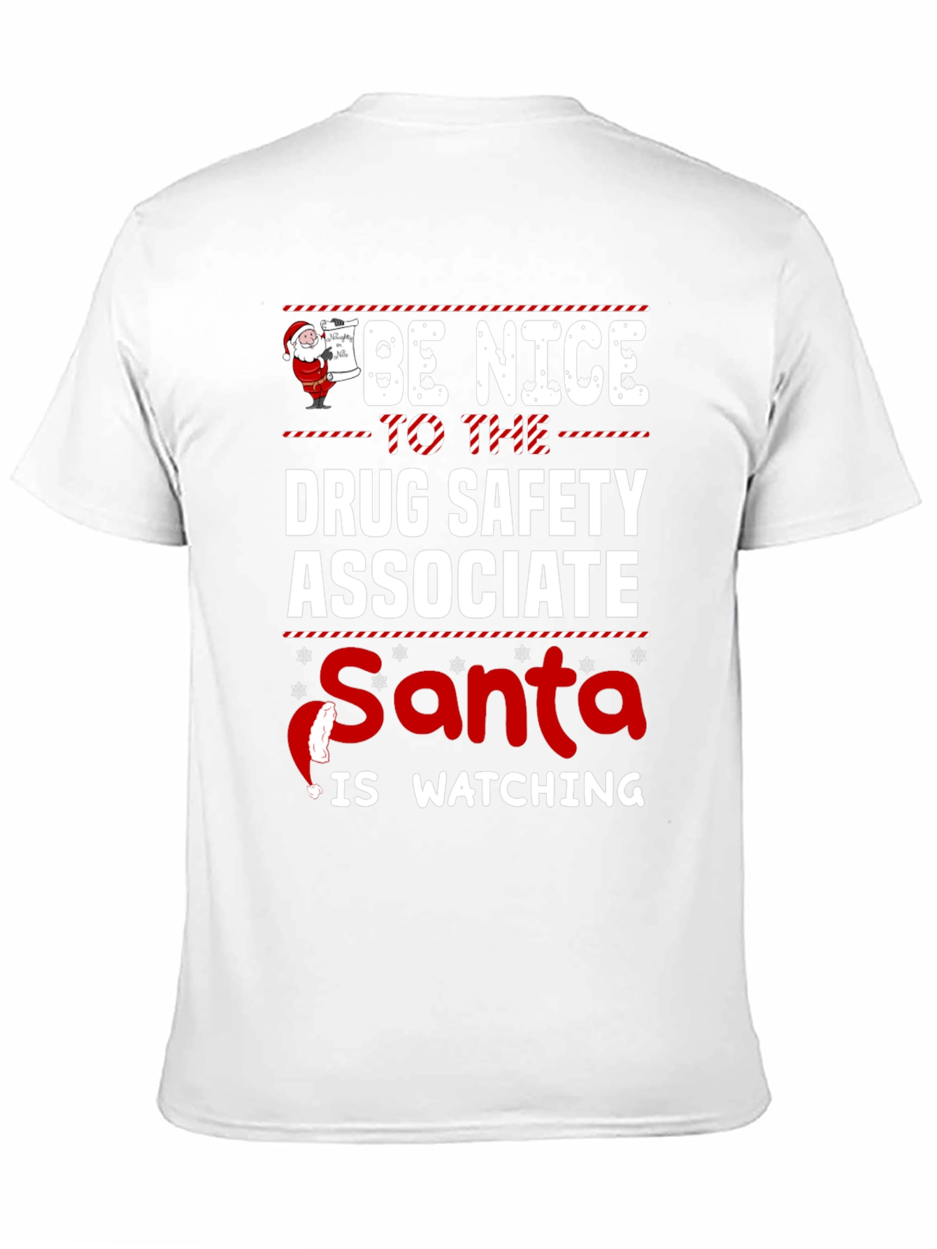 Drug Safety Associate Santa Watching T-Shirt