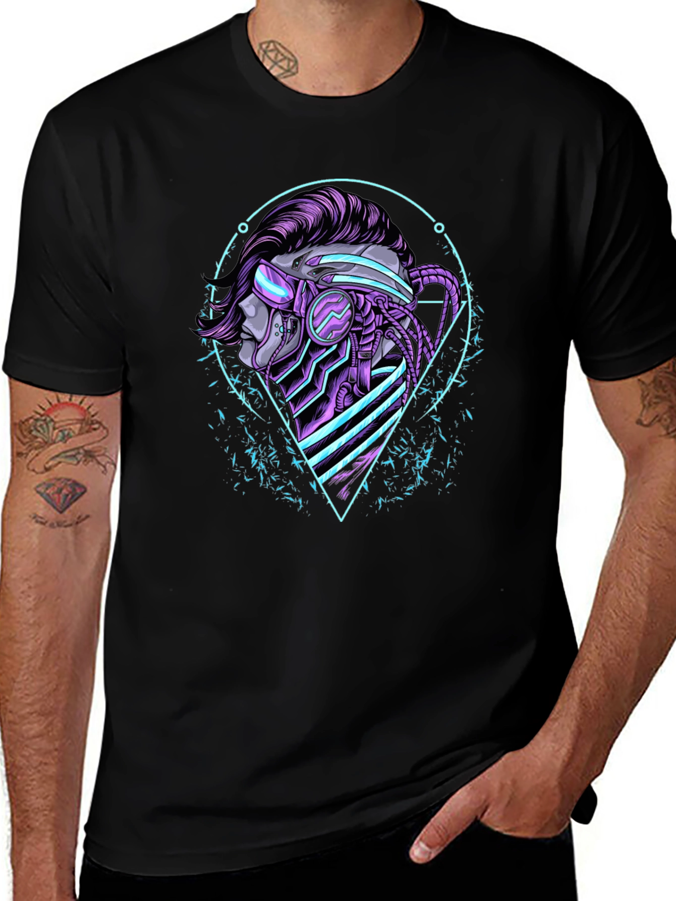 Cyberpunk T-Shirt - Futuristic Graphic Tee