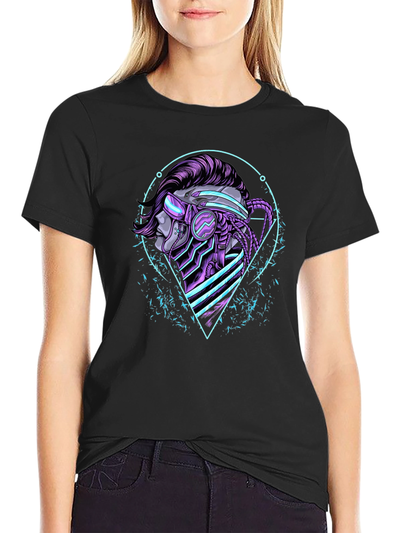 Cyberpunk T-Shirt - Futuristic Graphic Tee