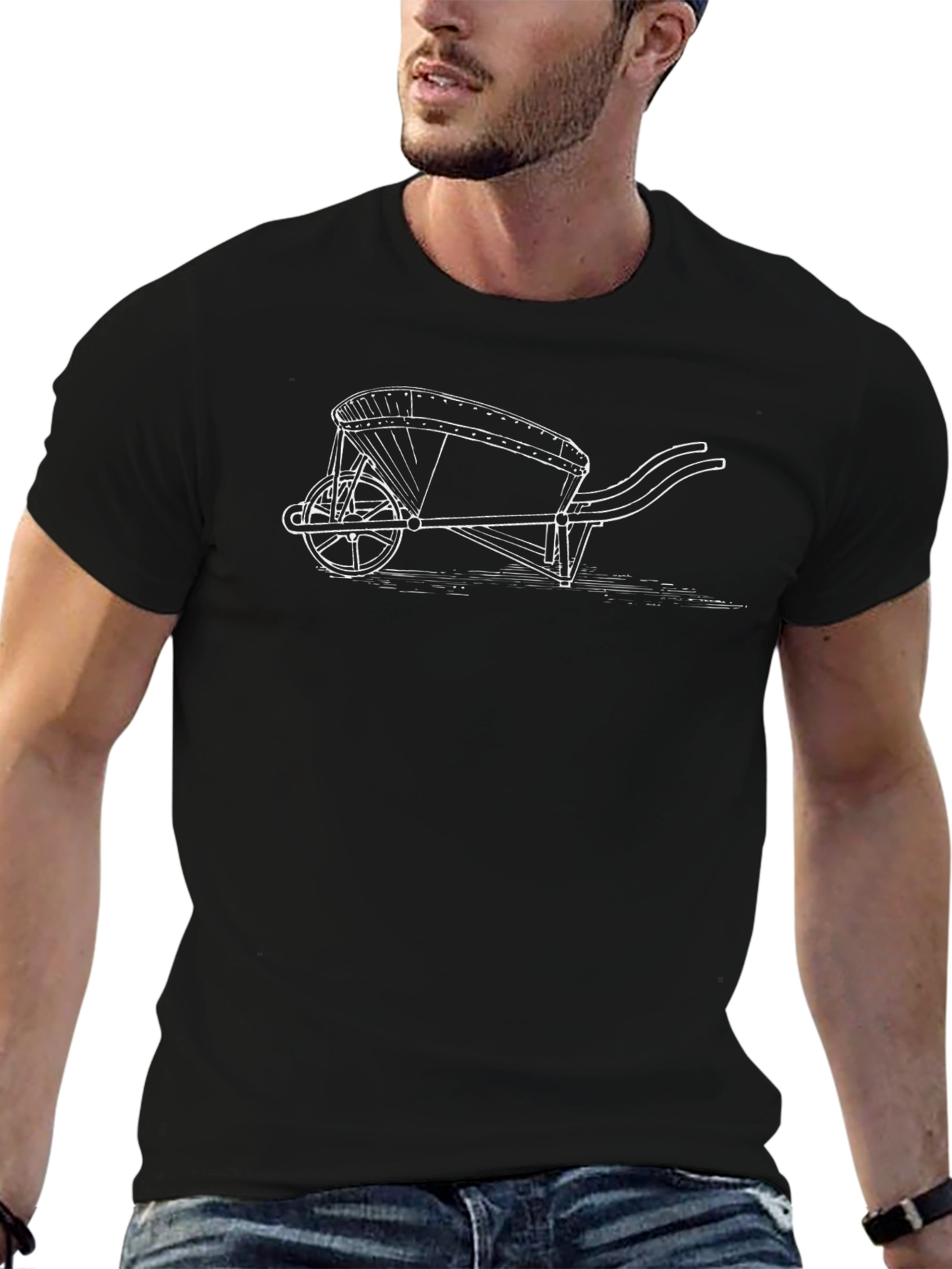 Wheelbarrow Graphic Tee - Unique Design