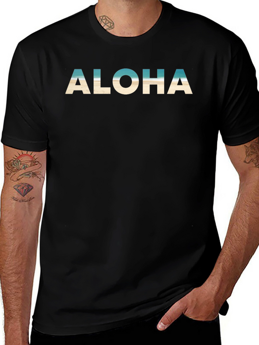 Aloha Beach Graphic T-Shirt - Casual Summer Tee