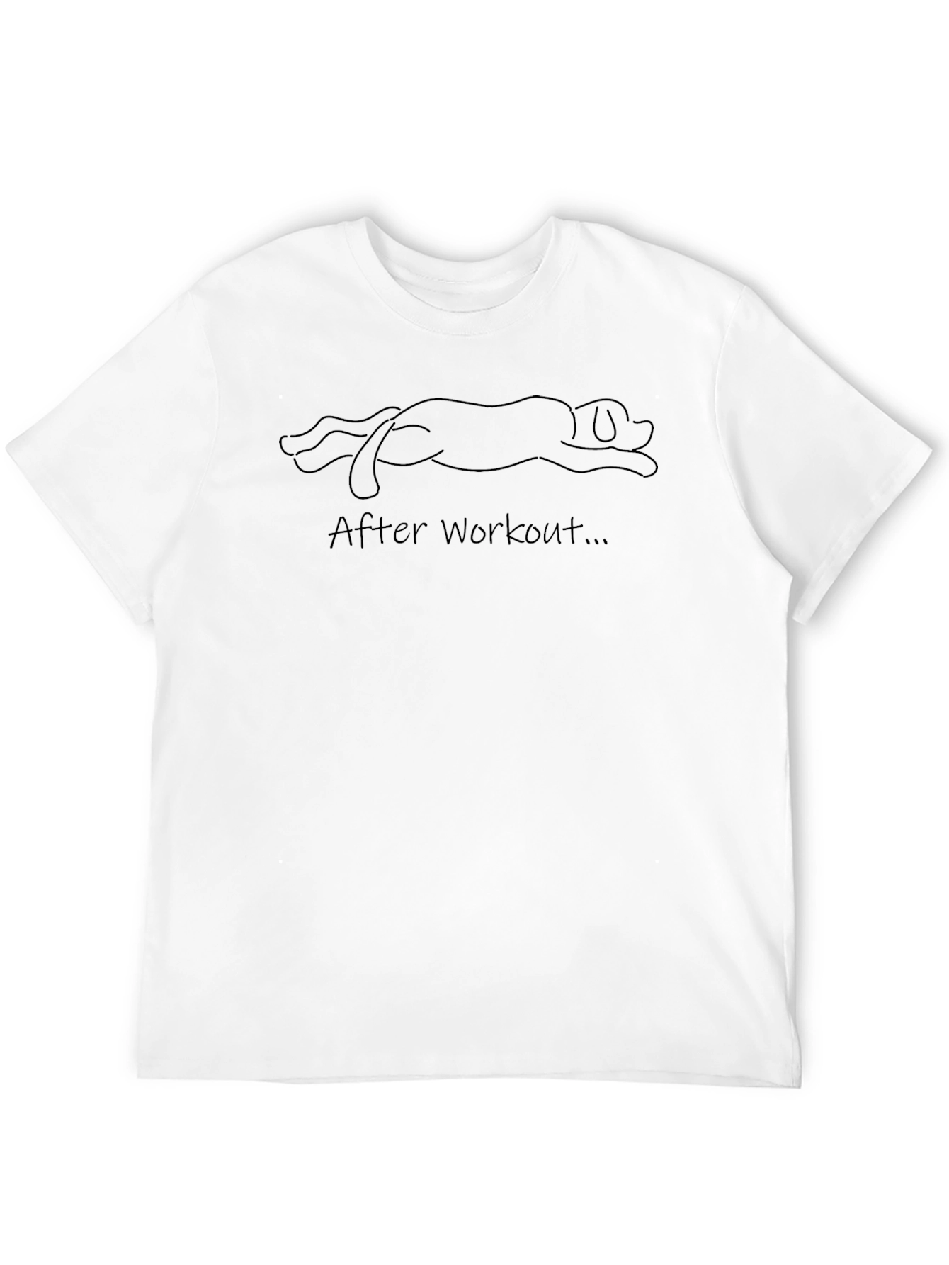 After Workout T-Shirt - Relaxed Dog Design