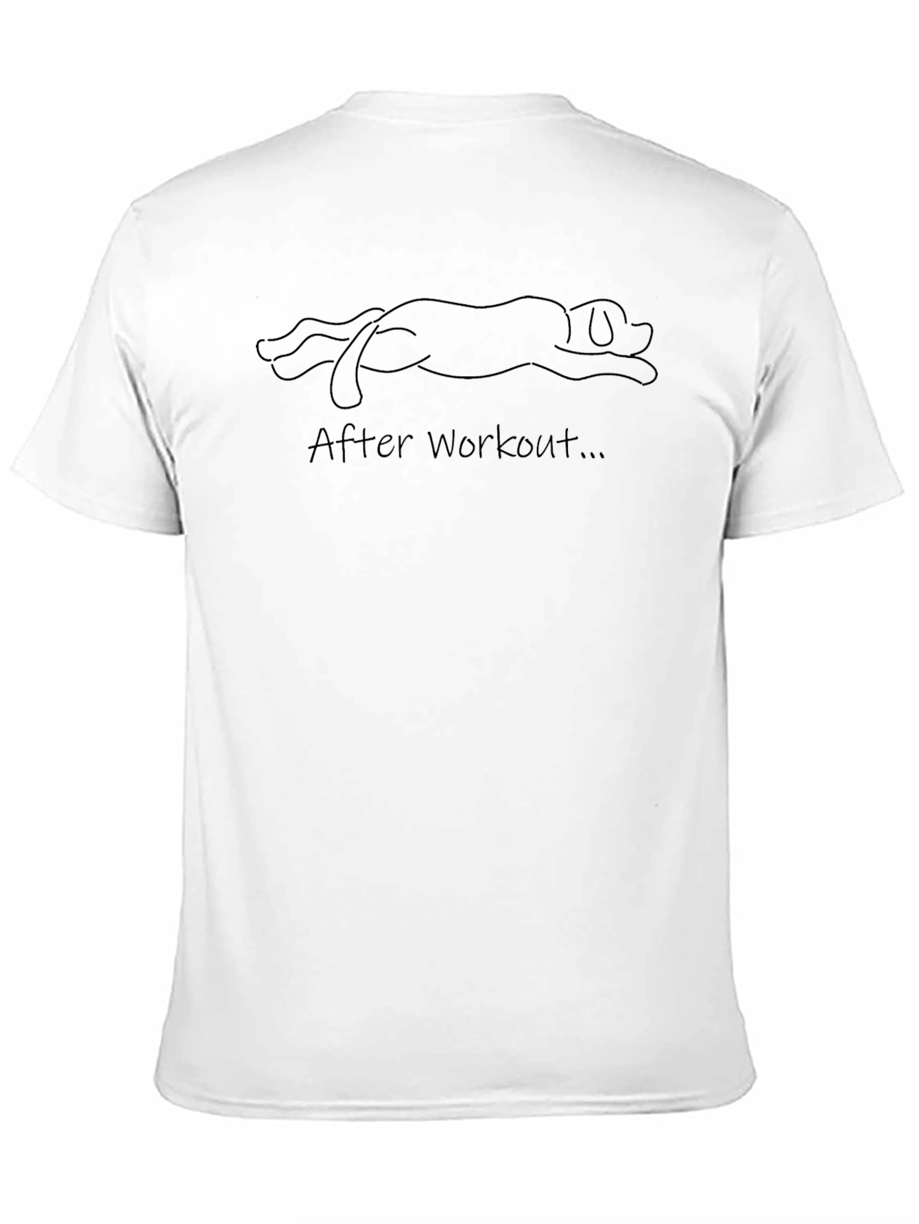 After Workout T-Shirt - Relaxed Dog Design