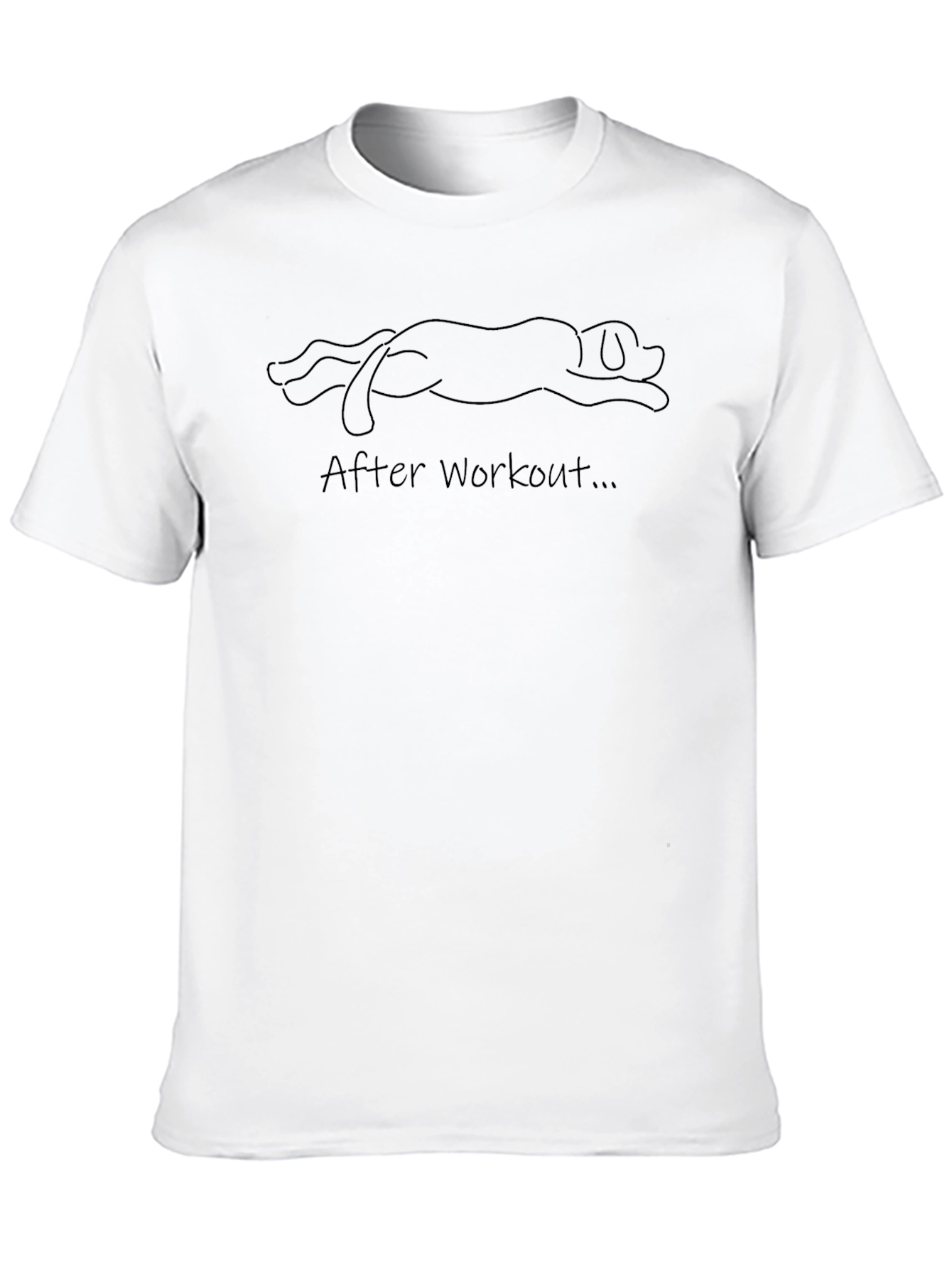 After Workout T-Shirt - Relaxed Dog Design