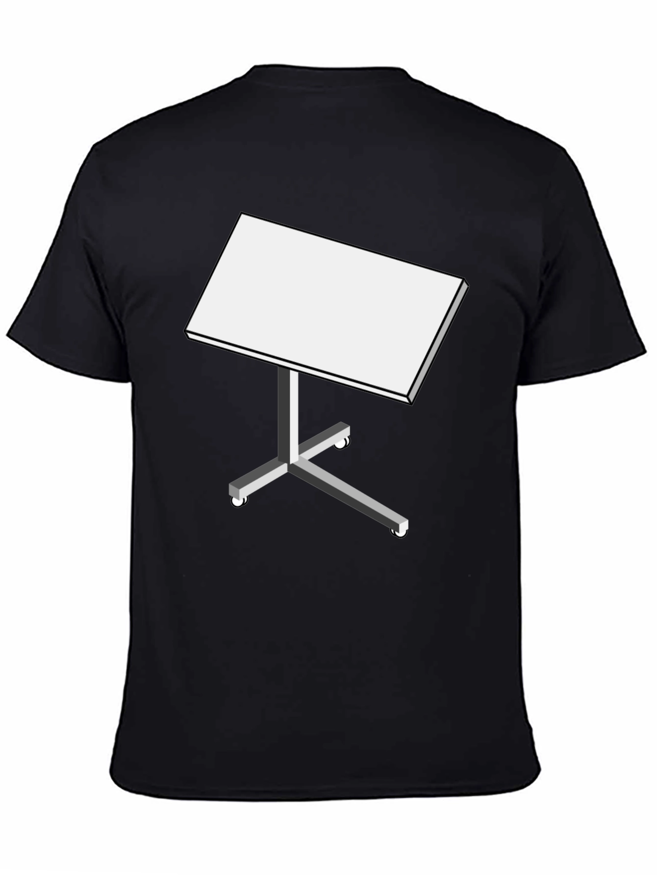 Black T-Shirt with Table Design