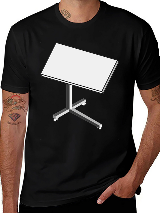 Black T-Shirt with Table Design