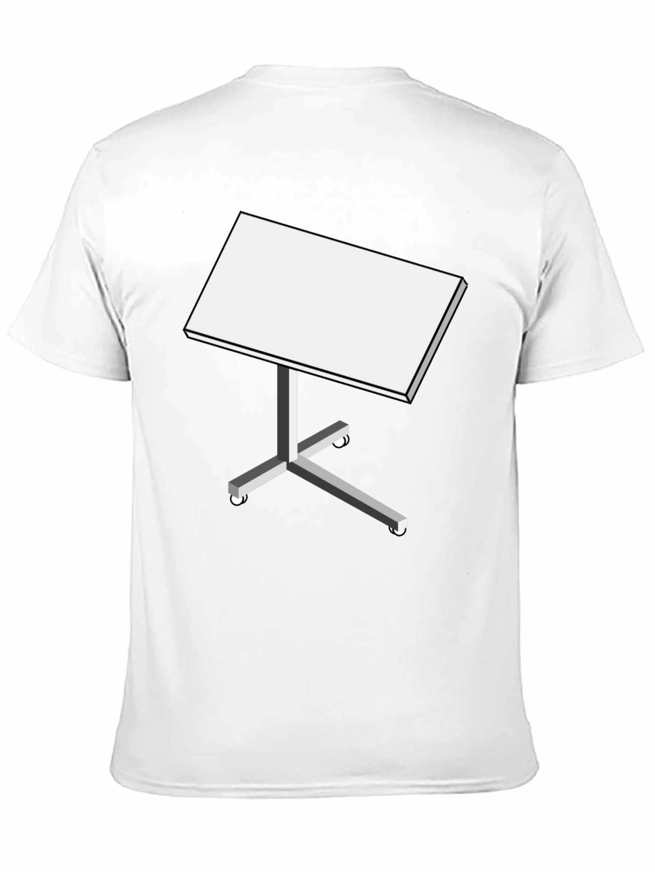 Black T-Shirt with Table Design