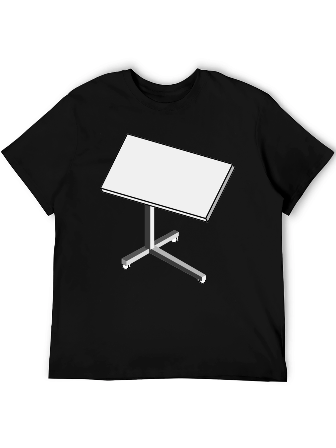 Black T-Shirt with Table Design