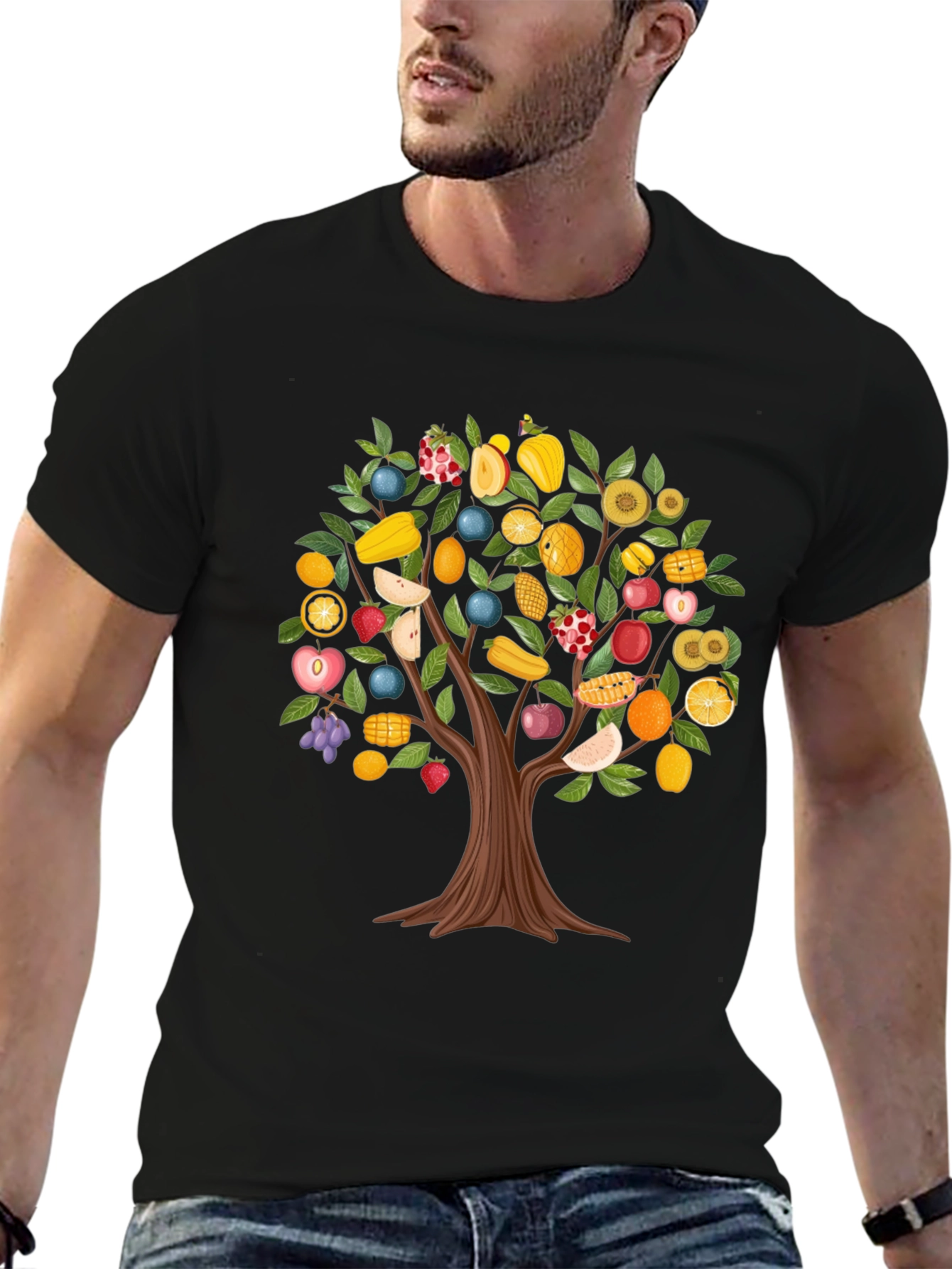 Fruit Tree Graphic T-Shirt - Quirky & Stylish