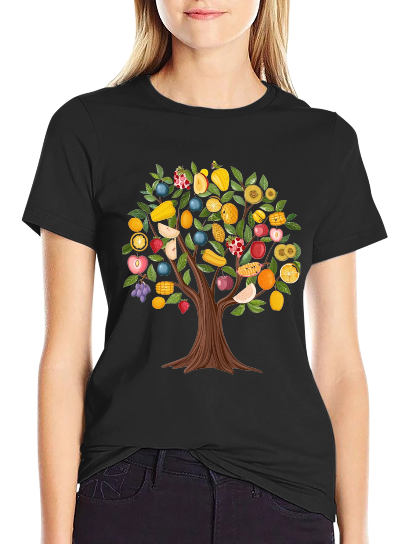 Fruit Tree Graphic T-Shirt - Quirky & Stylish