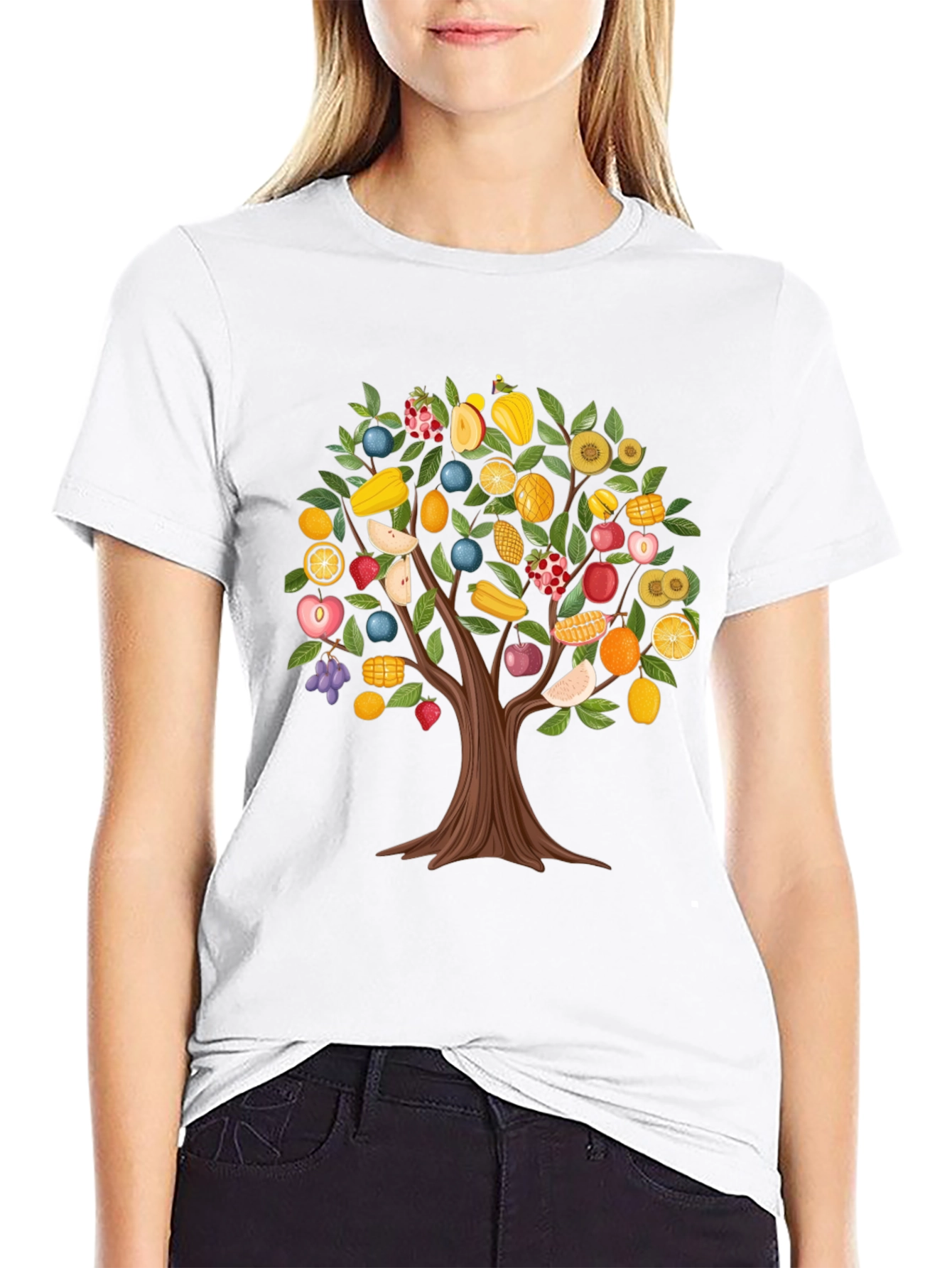 Fruit Tree Graphic T-Shirt - Quirky & Stylish
