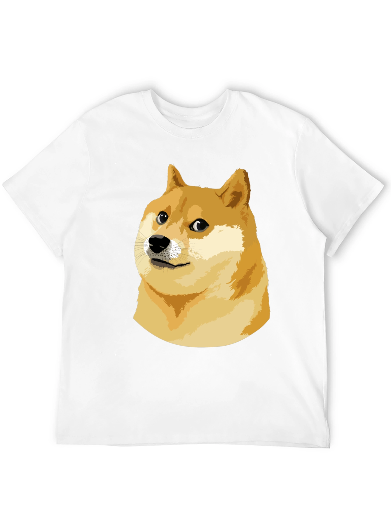 Doge Meme Graphic Tee - Black Cotton T-Shirt