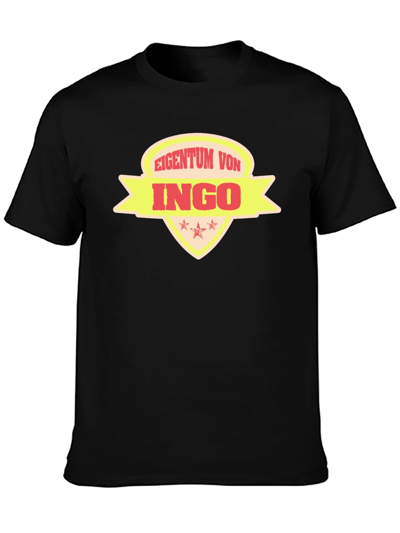 Eigentum Von Ingo T-Shirt Black Cotton