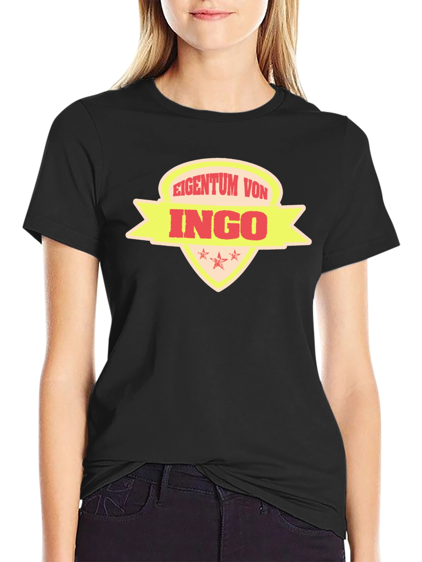 Eigentum Von Ingo T-Shirt Black Cotton