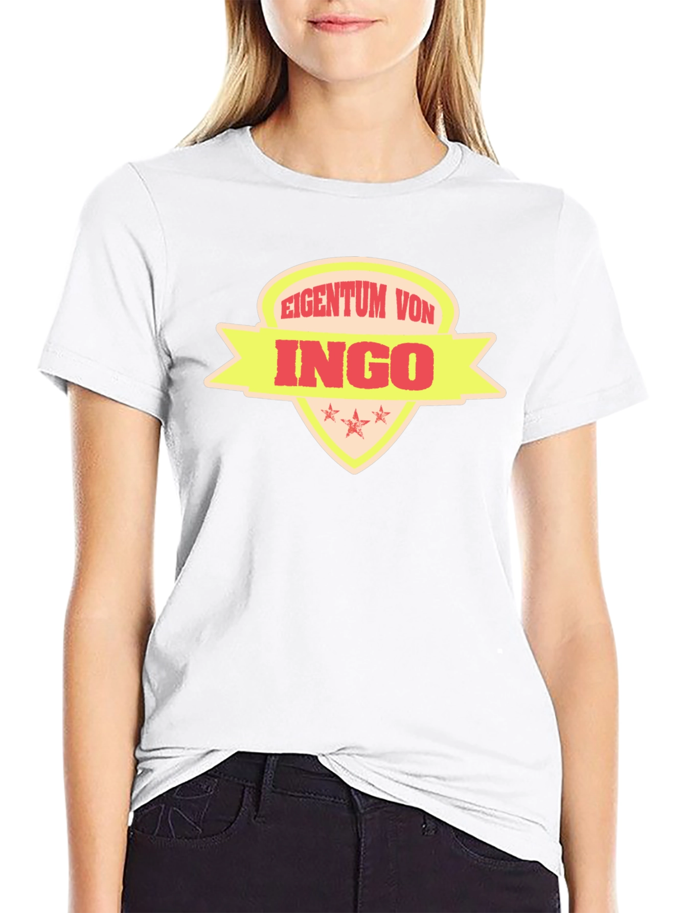 Eigentum Von Ingo T-Shirt Black Cotton