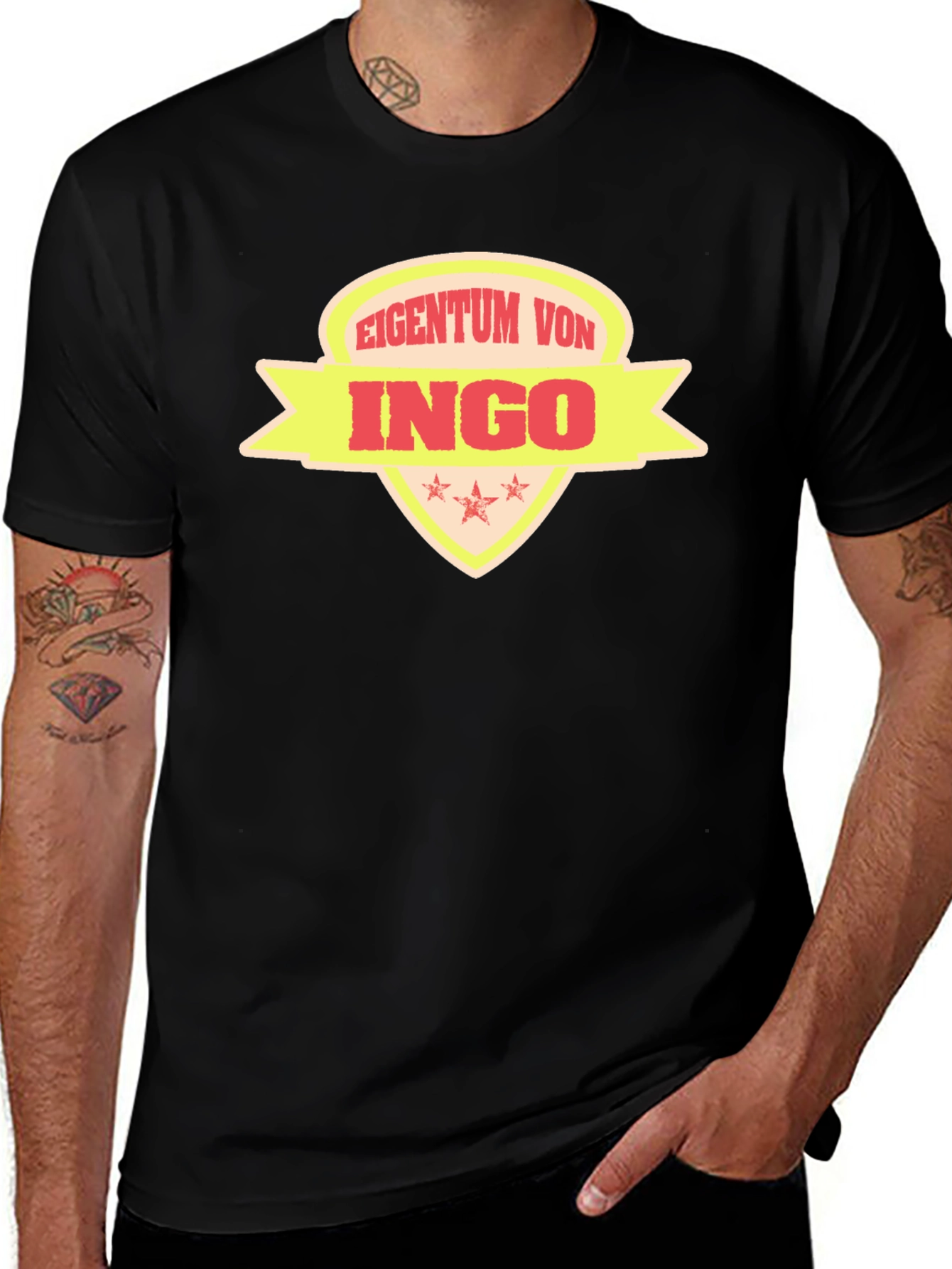 Eigentum Von Ingo T-Shirt Black Cotton