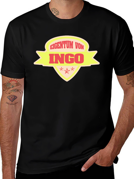 Eigentum Von Ingo T-Shirt Black Cotton