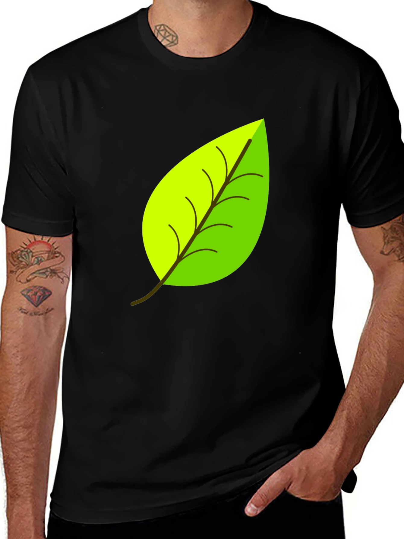Leaf Graphic T-Shirt - Eco Friendly Design