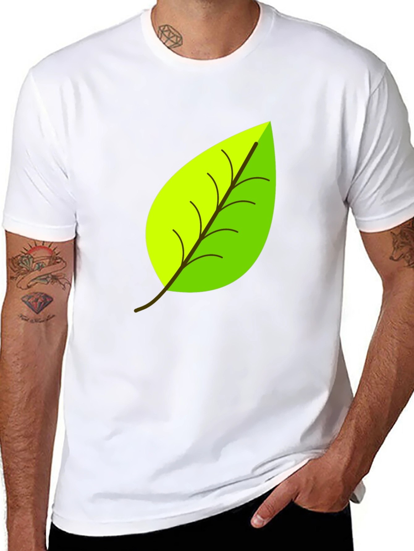 Leaf Graphic T-Shirt - Eco Friendly Design