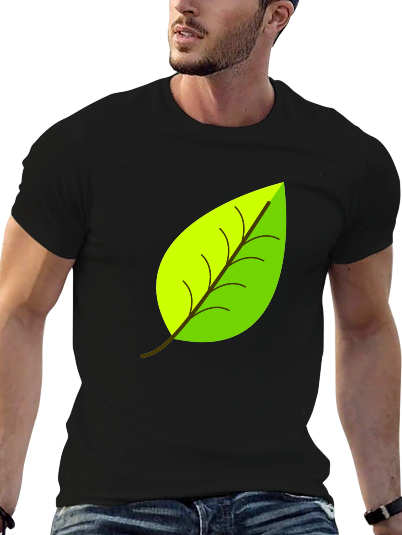 Leaf Graphic T-Shirt - Eco Friendly Design