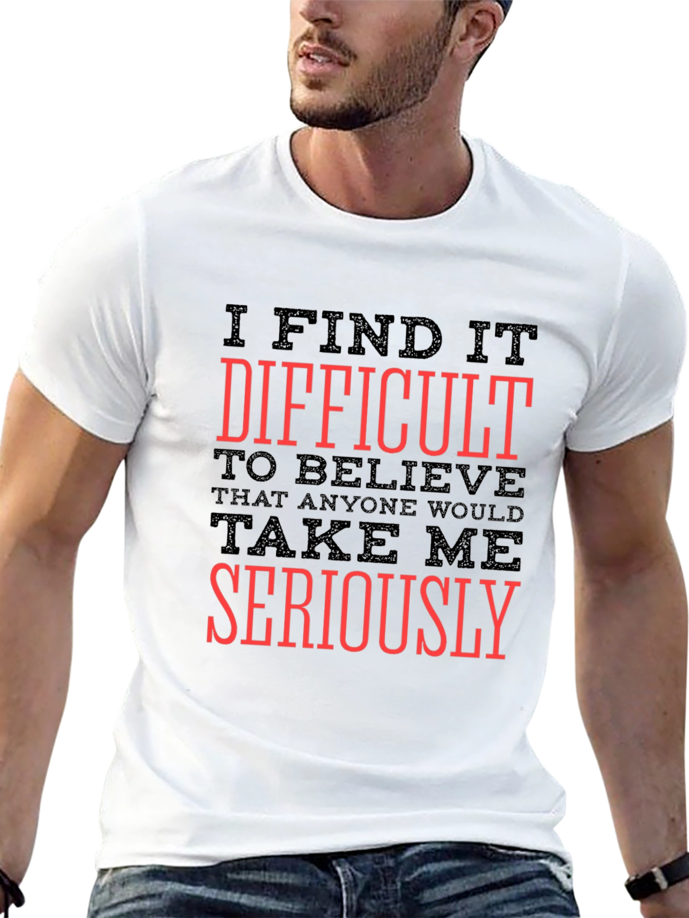 Difficult to Believe Mens Graphic Tee