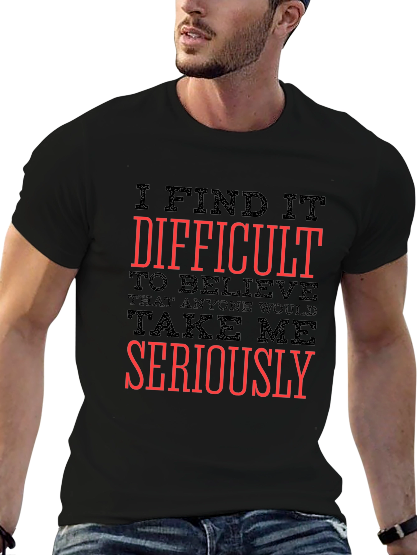 Difficult to Believe Mens Graphic Tee
