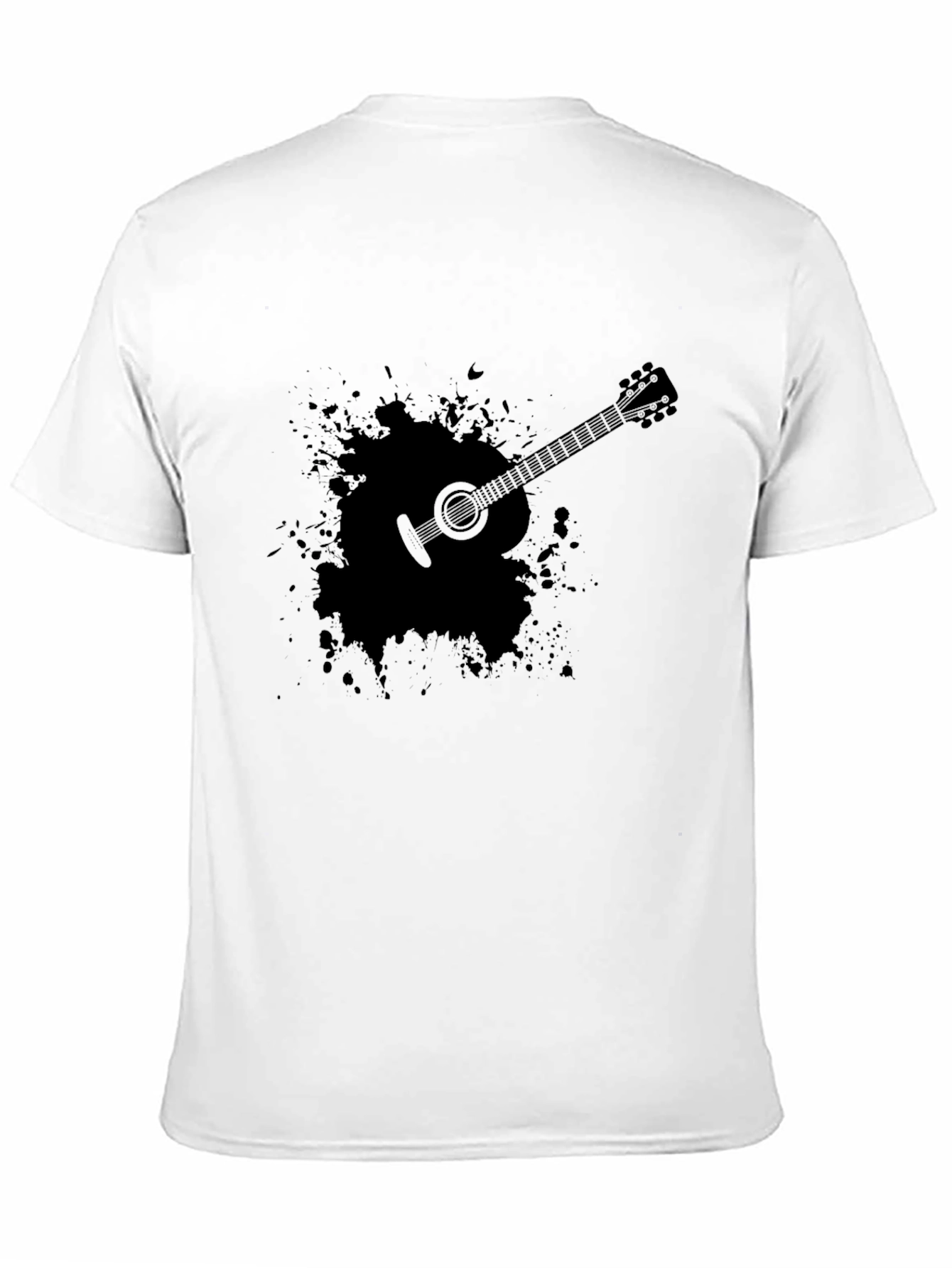 Guitar Splash T-Shirt - Mens Black Tee