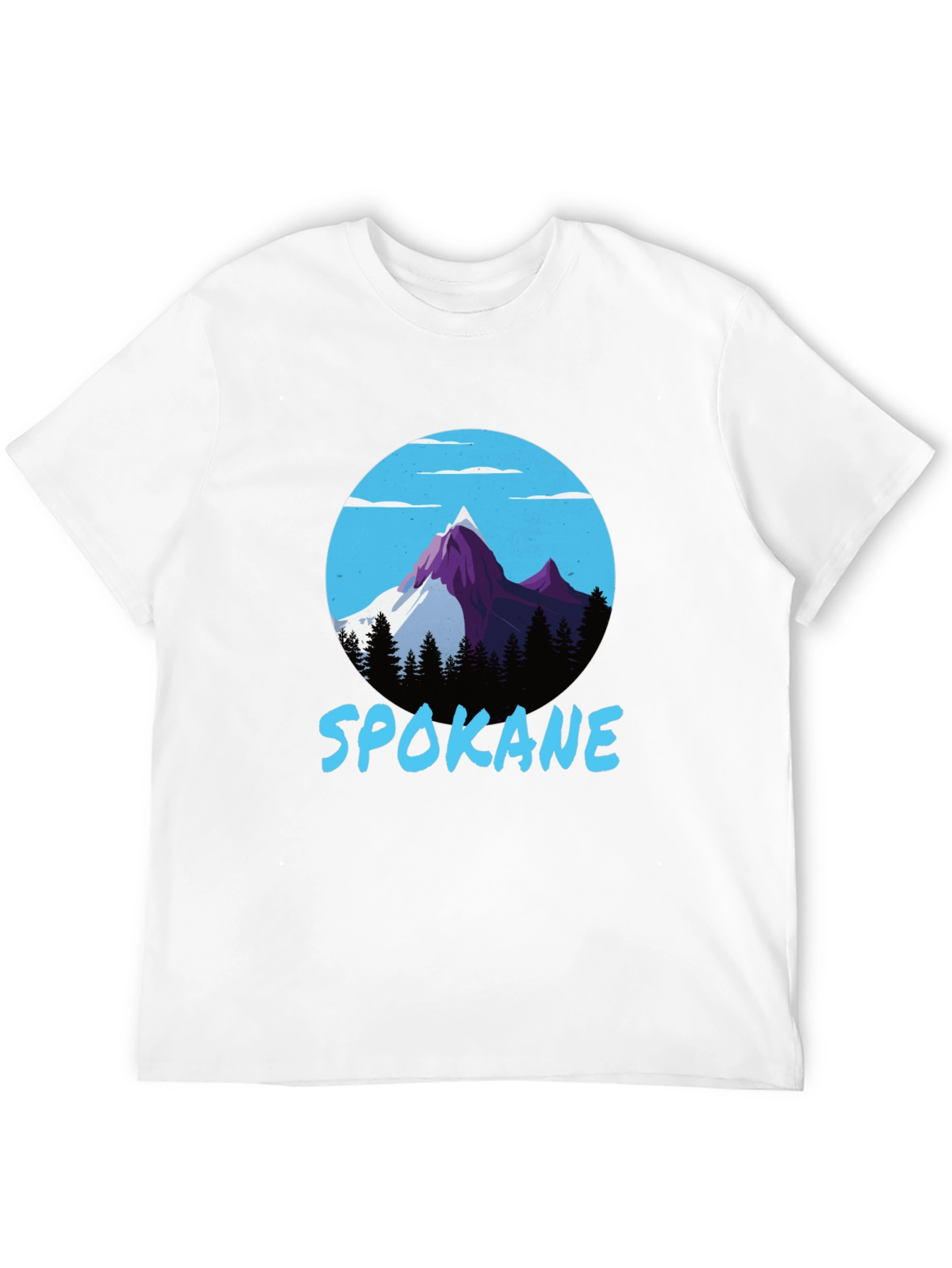 Spokane Mountain Graphic Tee - Black