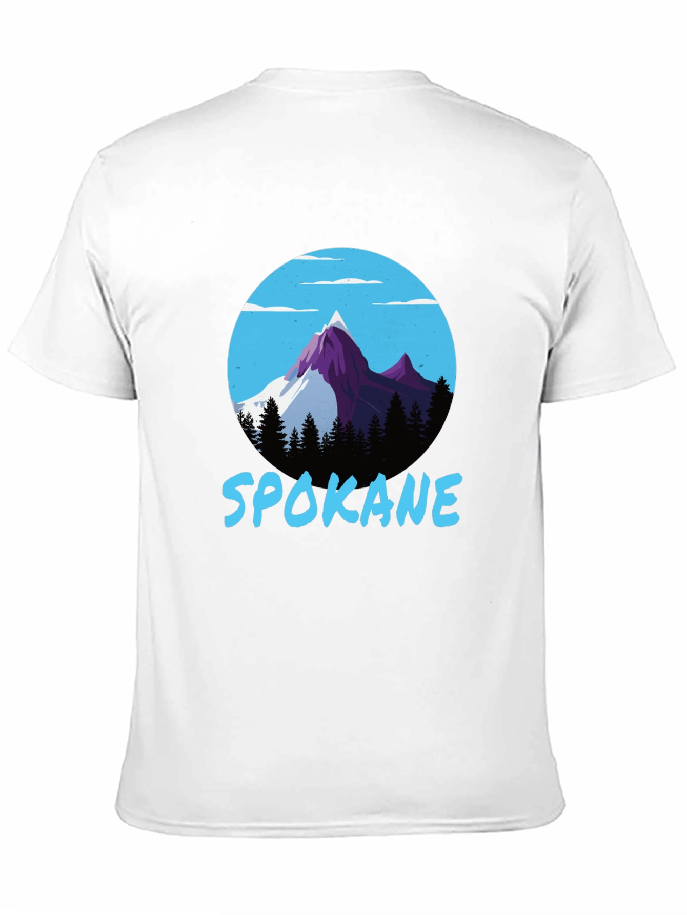 Spokane Mountain Graphic Tee - Black