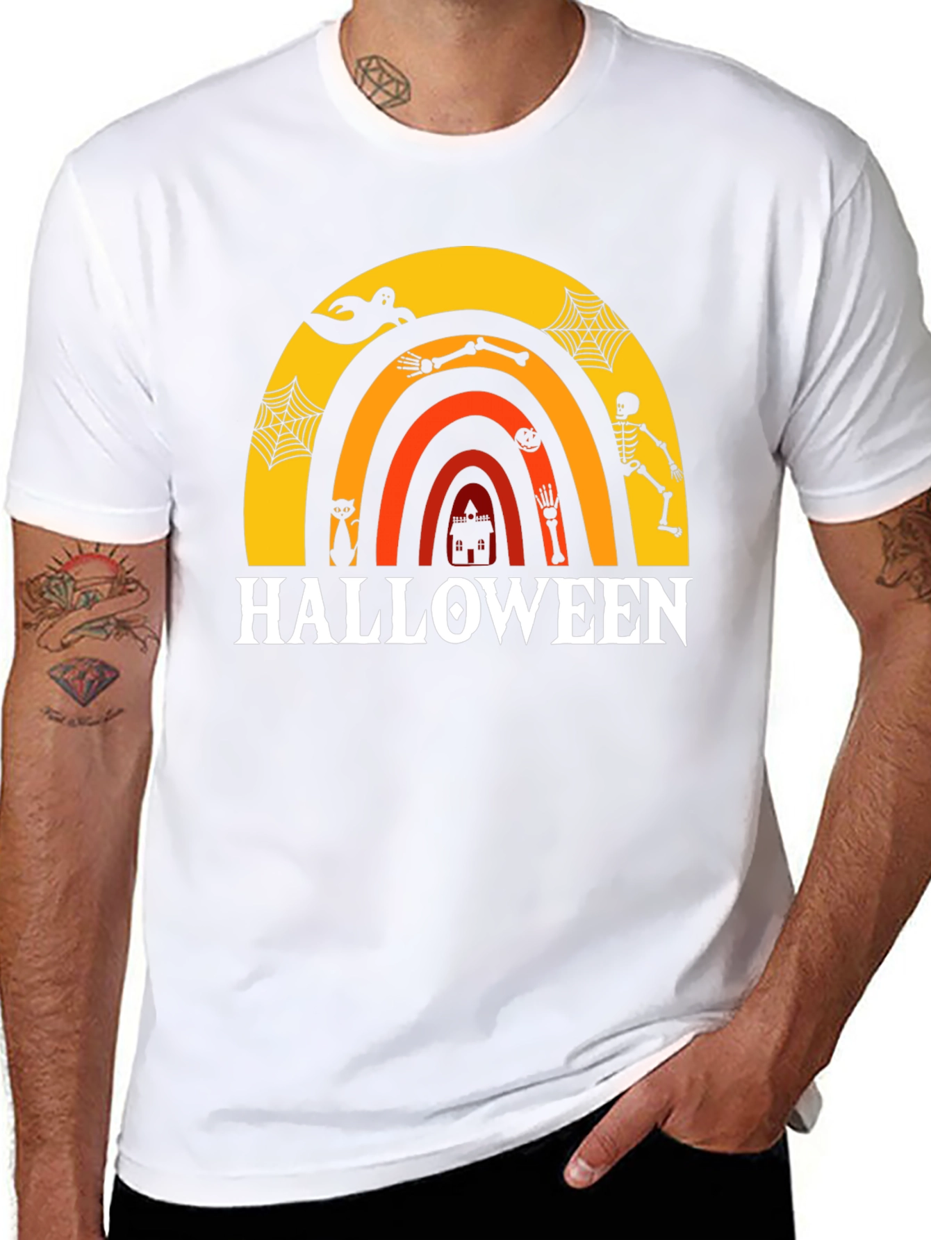 Halloween Rainbow Graphic Tee