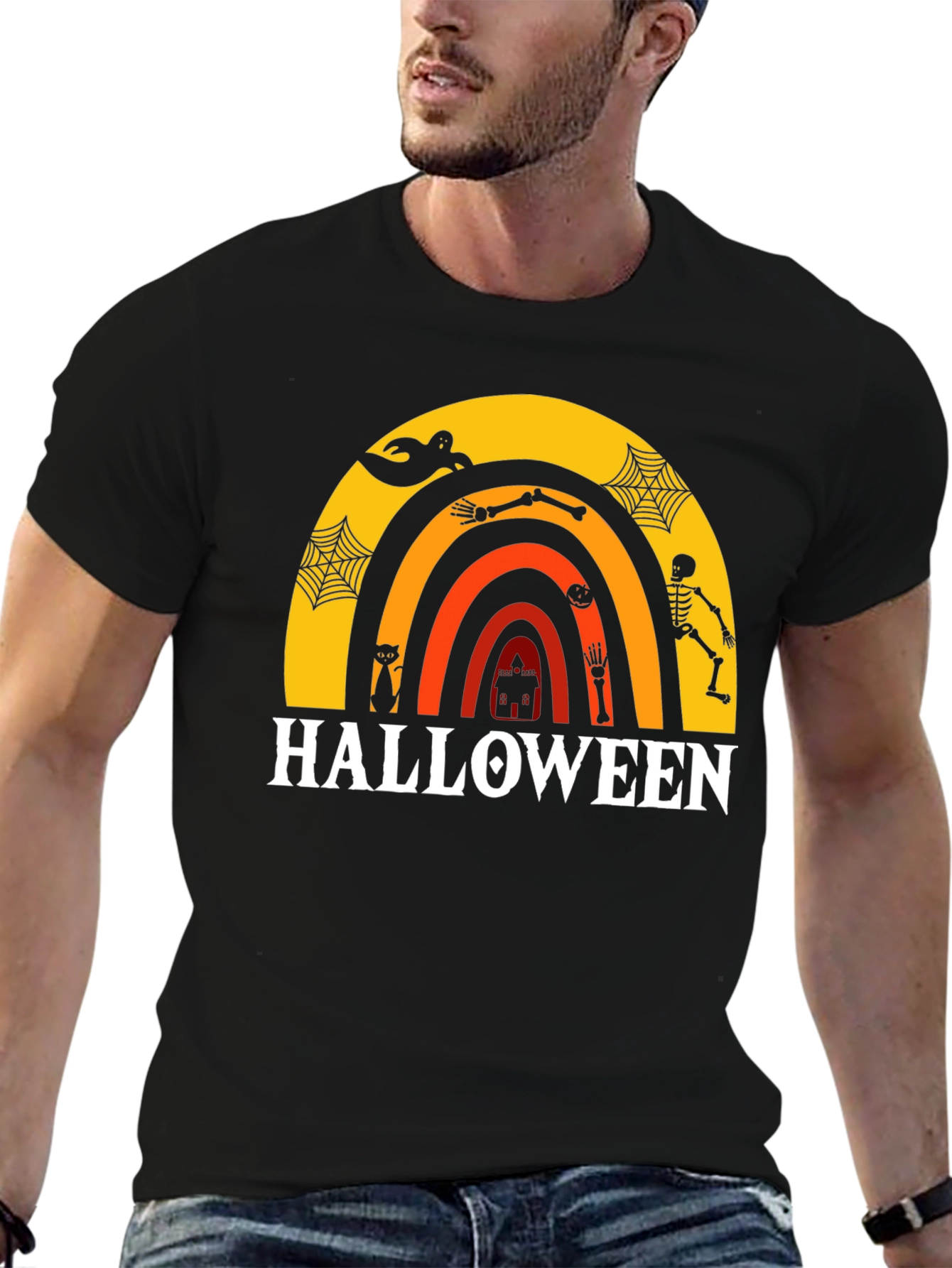 Halloween Rainbow Graphic Tee