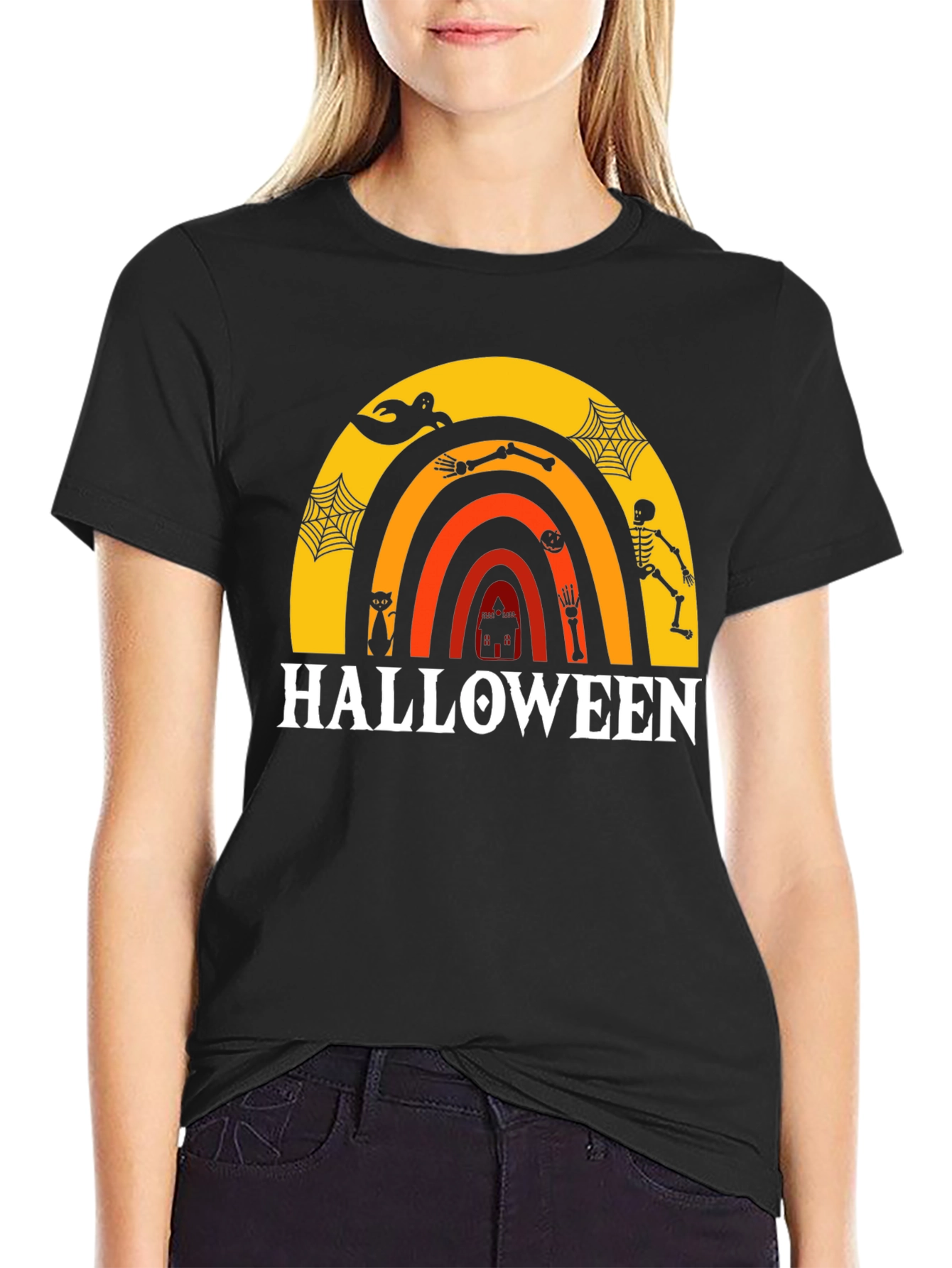 Halloween Rainbow Graphic Tee