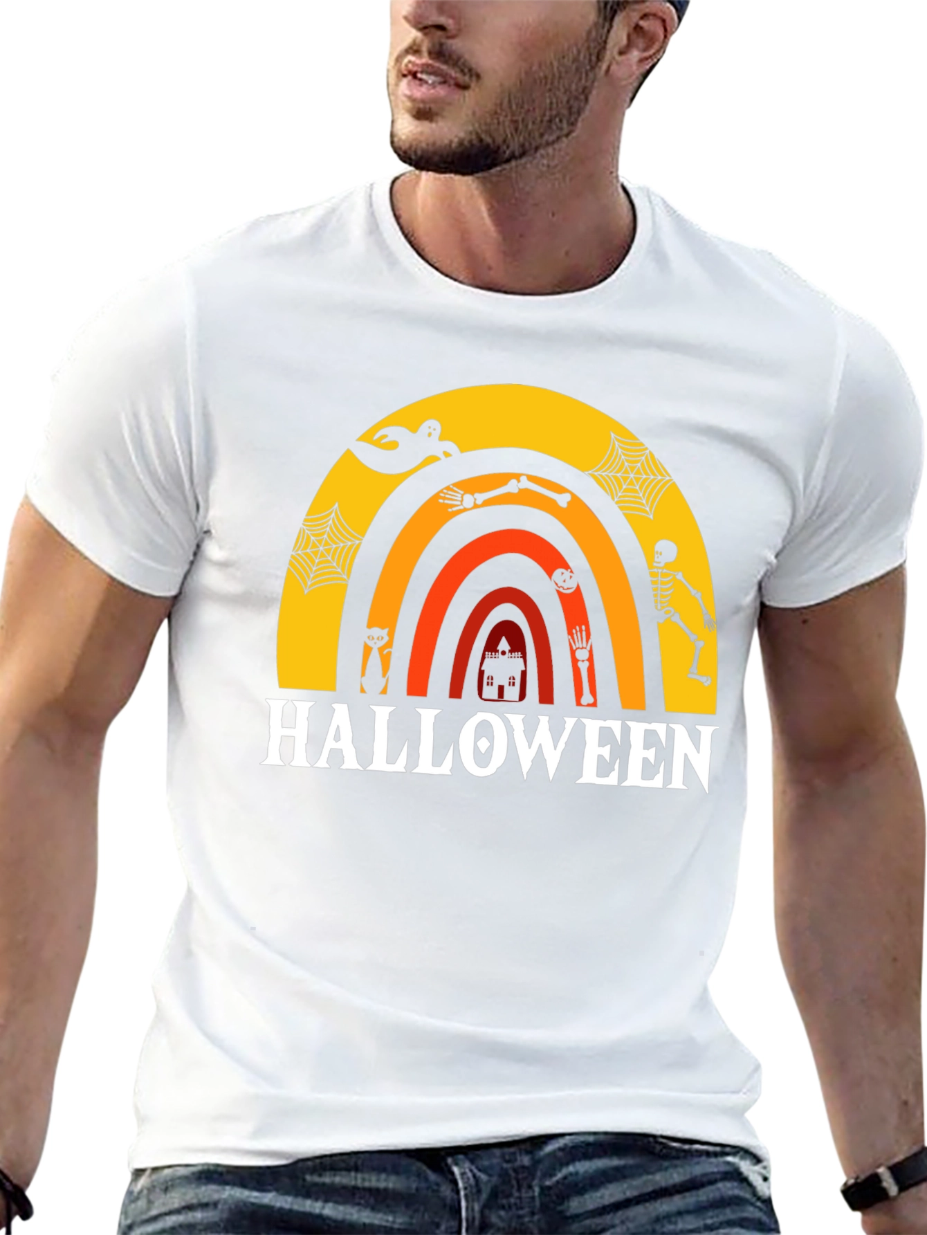 Halloween Rainbow Graphic Tee