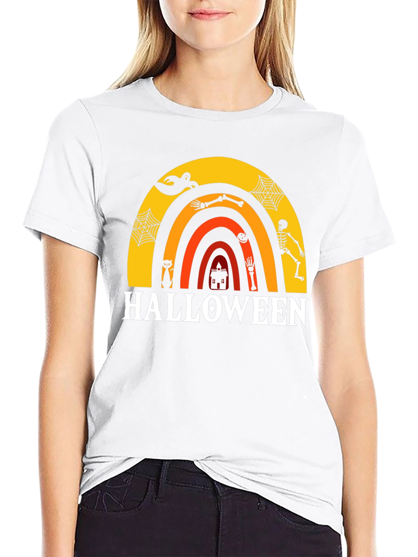 Halloween Rainbow Graphic Tee