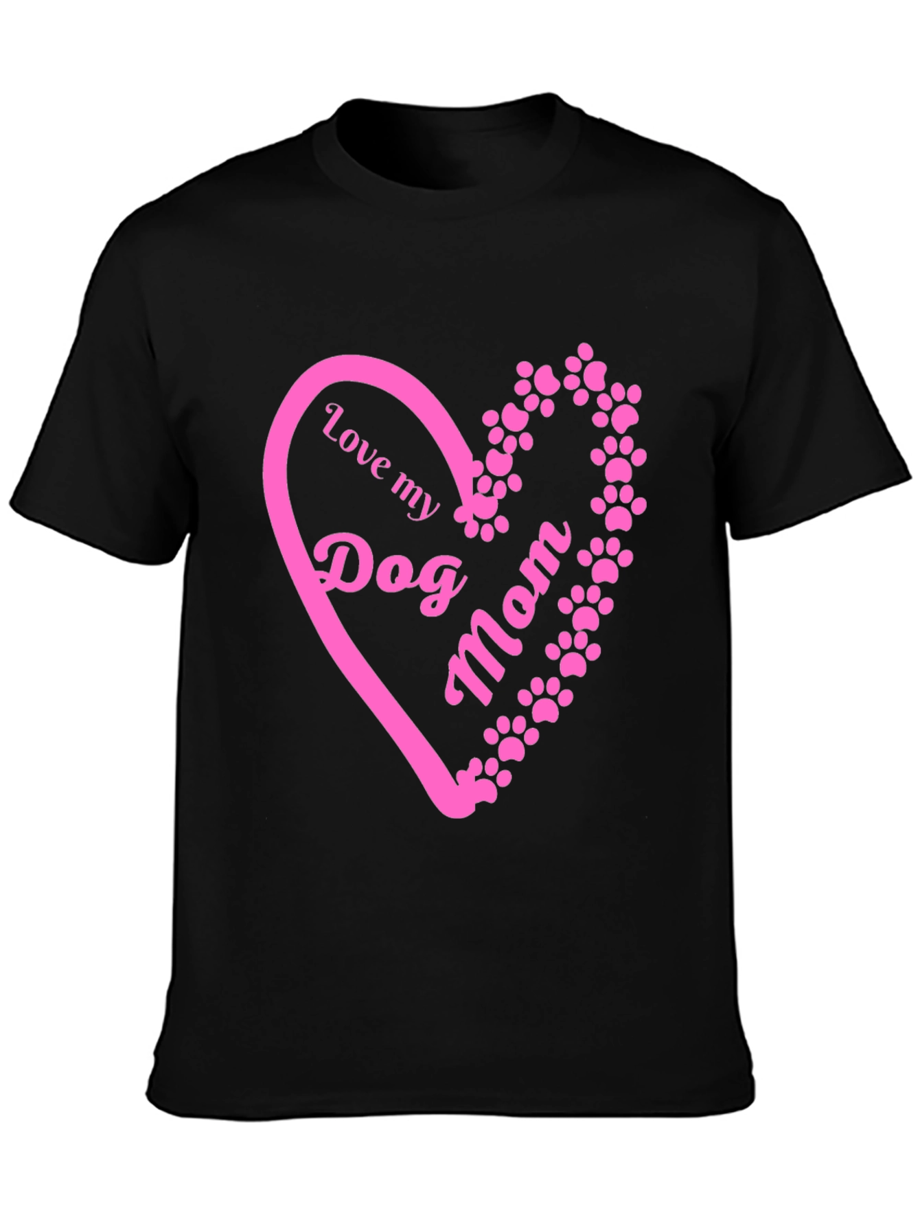 Love My Dog Mom Graphic T-Shirt