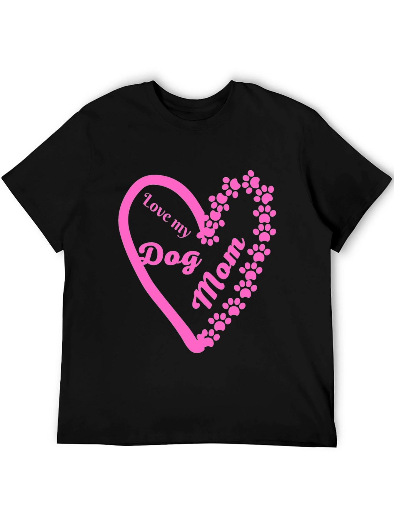 Love My Dog Mom Graphic T-Shirt